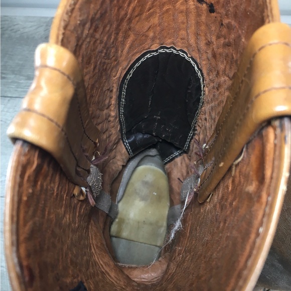 Frye Vintage Black Label Engineer Harness Motorcycle Leather Mens Moto Boots 8.5 - Picture 10 of 13